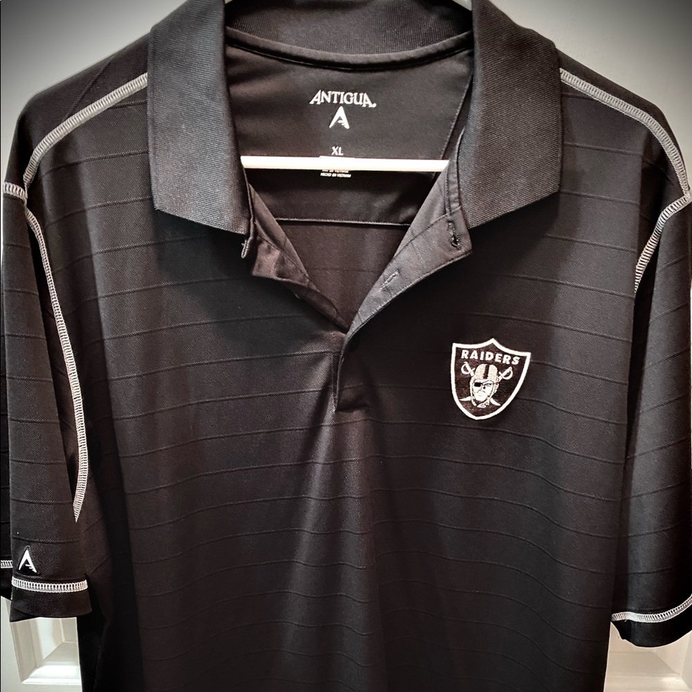 Las Vegas Raiders Antigua XL Golf Shirt